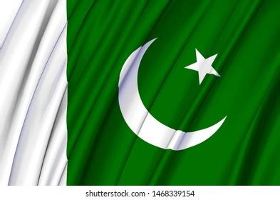 Pakistan Flag Texture Crumpled Stock Illustration 210084412