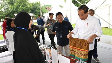 Silaturahmi Presiden Jokowi Dengan Para Nasabah Program Mekaar Bantul