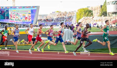 Josh Kerr Mario García Jakob Ingebrigtsen y Timothy Cheruiyot