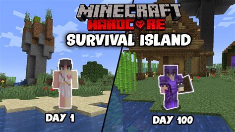 I Survived Days On Survival ISLAND In Minecraft HARDCORE YouTube