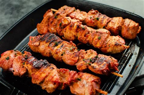 Tandoori Chicken Tikka Kebab Indian Style Skewers For Starter Or Main