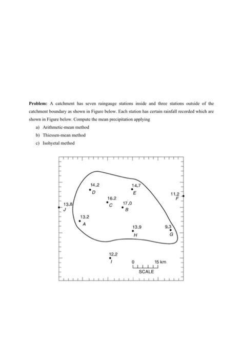 Solved Problem A Catchment Has Seven Raingauge Stations Chegg