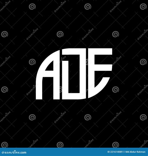 ADE Letter Logo Design on Black Background.ADE Creative Initials Letter ...