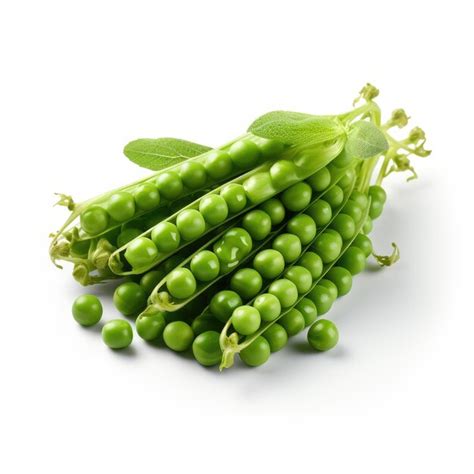 Premium Photo Green Peas Isolated On White Surface