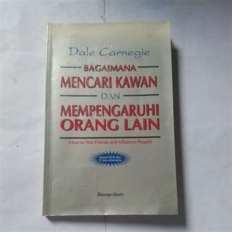 Jual Buku Motivasi Original Bagaimana Mencari Kawan Dan Mempengaruhi