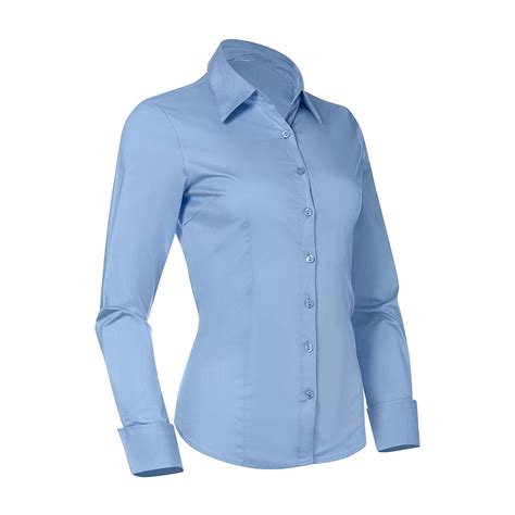 Pier 17 Button Down Shirts For Women Fitted Long Sleeve Tailored Shirt Blouse X Large Blue