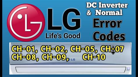 CH05 Error Code Troubleshooting LG Air Conditioner 2021 43 OFF