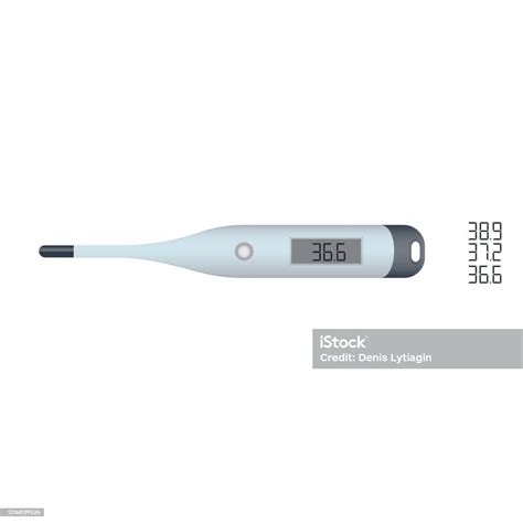 Medische Thermometer Een Digitale Thermometer Meet De Temperatuur