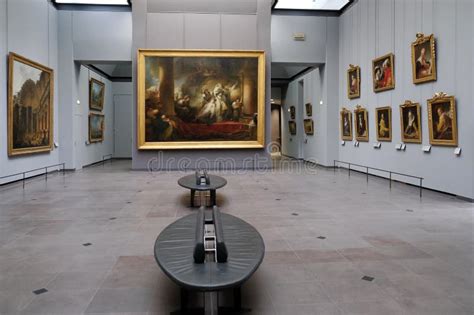 Interior of the Louvre Museum in Paris, France Editorial Stock Image ...