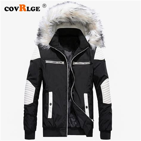 Covrlge kış PU ceket erkekler kalın sıcak Hoodie Parkas 2019 sıcak moda