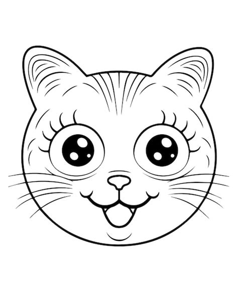 Premium Vector | Cute Cartoon Cat vector Illustration Cat Coloring page ...