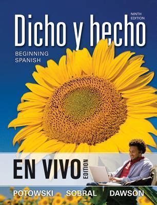 Dicho Y Hecho Binder Ready Version Beginning Spanish En Vivo