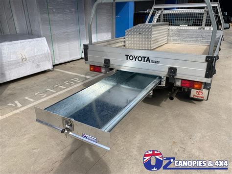 Under Tray Tool Box Trundle Drawer 1500mm Ute Roller Drawer Dual Cab