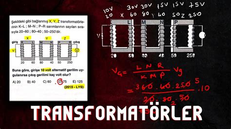 TRANSFORMATÖRLER ÇIKMIŞ SORULAR ALTERNATİF YOLLARLA AYT 2022 YouTube