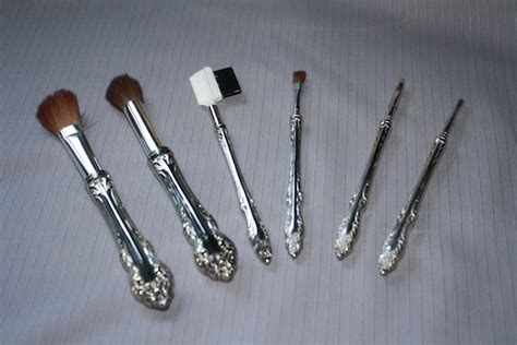 Vintage Silver Makeup Brushes Saubhaya Makeup