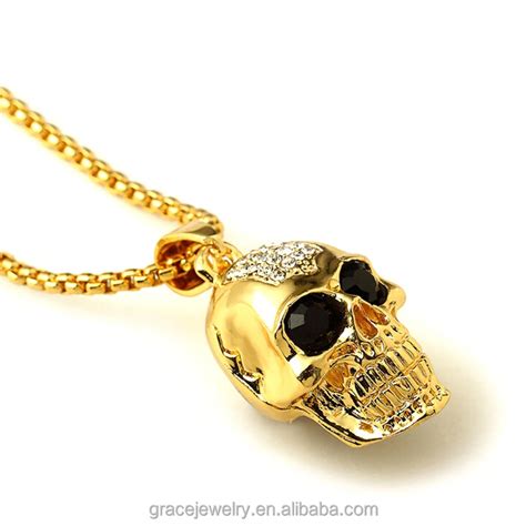 Solid 18ct Gold Micro Anatomical Skull Pendant And Chain The Great Frog London Usa Atelier