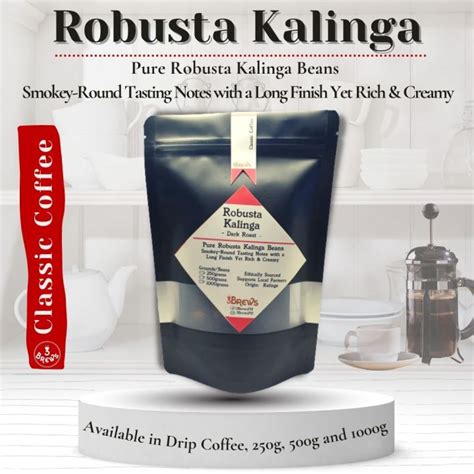 Brews Coffee Robusta Kalinga Coffee Grounds Ground Coffee For