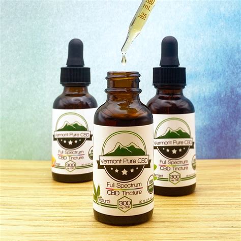 Full Spectrum Organic Cbd Tincture 300mg 1oz Size Vermont Pure Cbd