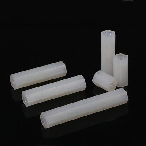 Spacers And Standoffs Length M4x35mm Screw M4 Hex Nylon Standoff White Female Plastic Mount