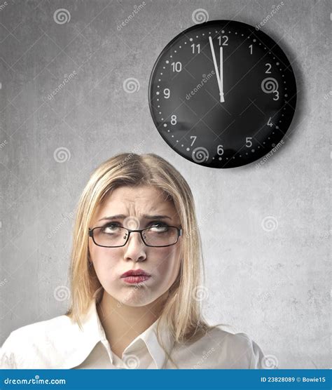 boring work stock image image  blonde tedium teen