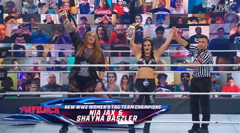 Shayna Baszler Nia Jax Become Women S Tag Team Champions At Payback