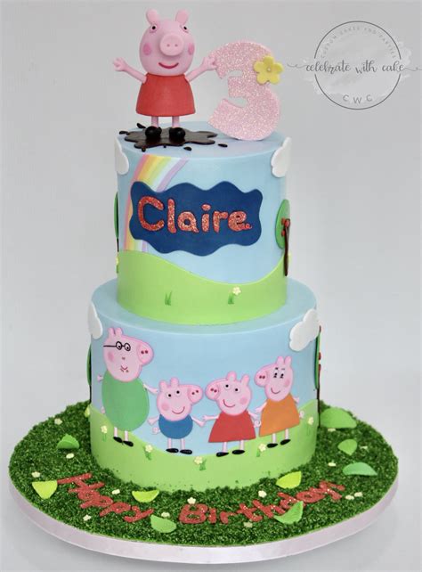 Peppa Pig 2 Tier Cake