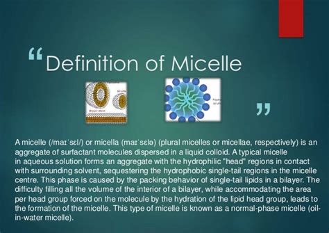 Micelle presentation