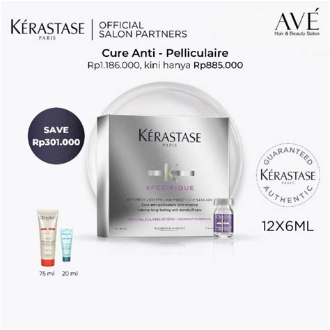 Jual Kerastase Cure Anti Pelliculaire 12 X 6ml Serum Anti Ketombe