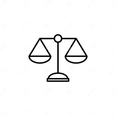 Scales Icon Law Scale Icon Scales Vector Icon Justice Stock Vector