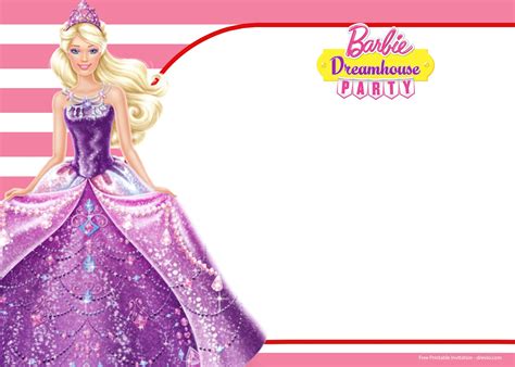 FREE Barbie Birthday Invitation Templates | | FREE PRINTABLE Birthday ...