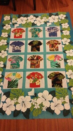 Aloha Shirt Quilt Top Hawaiian Quilt Patterns Hawaiian Fabric Quilt Hawaiian Applique Quilt