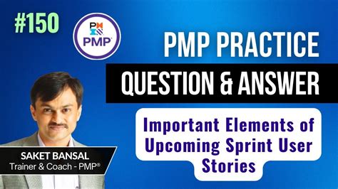 PMP Exam Practice Question And Answer 150 Important Elements Of