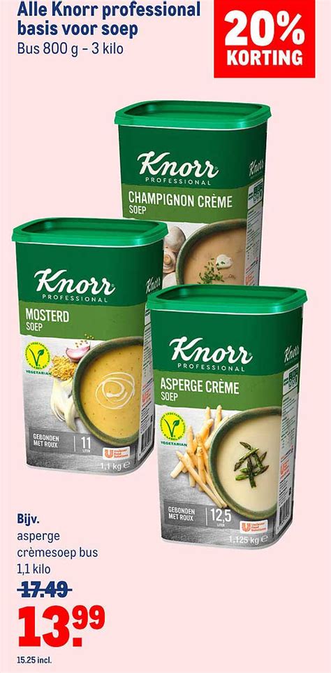 Alle Knorr Professional Basis Voor Soep 20 Korting Aanbieding Bij