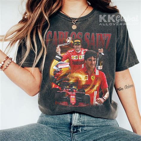 Carlos Sainz Shirt Racing Tshirt Bootleg Sainz Jr Tee Vintage Etsy