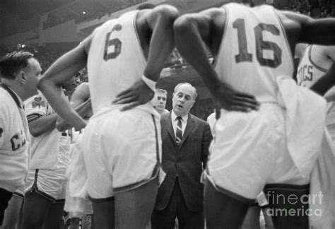 Celtics Coach Red Auerbach Framed Photograph by Bettmann