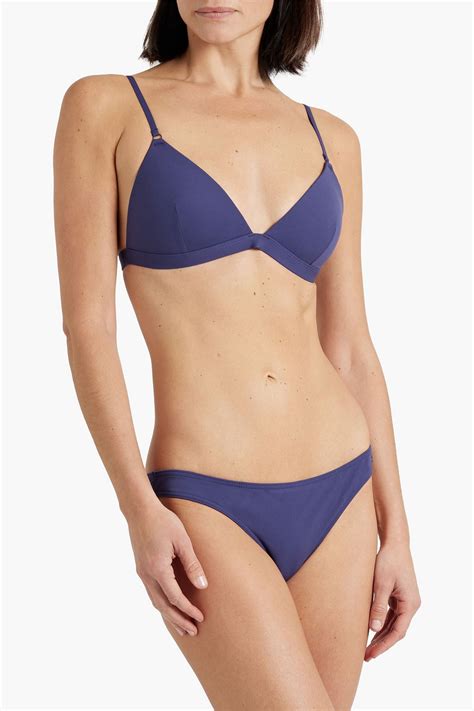 Zimmermann Separates Sculpt Triangle Bikini Top In Indigo ModeSens