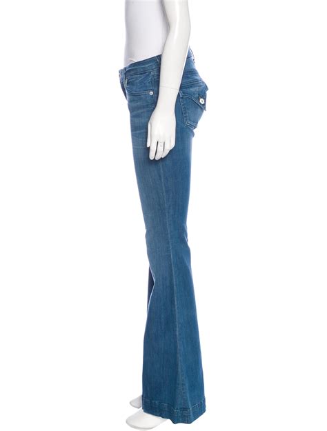 Hudson Low Rise Flared Jeans Blue 275 Rise Jeans Clothing W8h20117 The Realreal