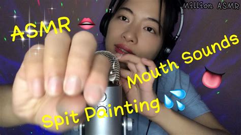 Asmr Spit Painting 💦👅mouth Sounds 👄get You To Sleep 💤 Spitpainting Mouthsounds Asmrsleep