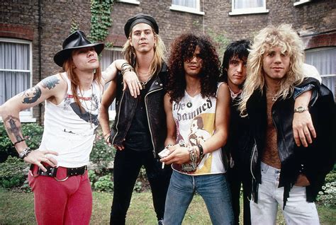 Download Iconic 1985 Guns N Roses Revolution In Metal Music Wallpaper