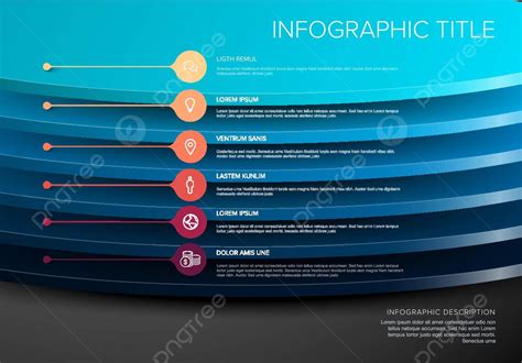 Vector Infographic Round Layers Desks Template Step Structure Six