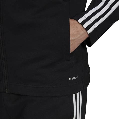 Adidas Sportswear Ribbed Insert Tracksuit Full Zip Hoodie Erkek Eşofman