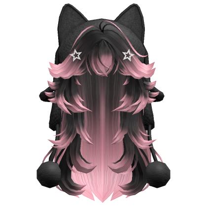 Wolfcut Hair W Cat Ushanka Pink Black S Code Price RblxTrade