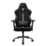 Silla Deportiva Game Factor Gaming Xl Tela Automotriz Negro Blanco