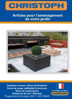 CHRISTOPH Articles pour l aménagement de votre jardin