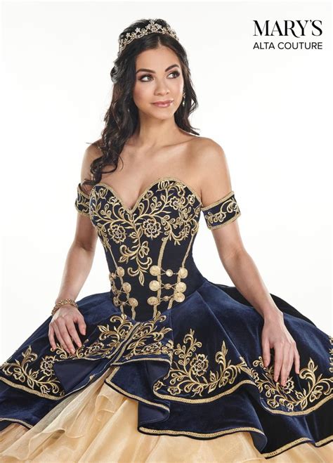 Velvet Charro Quinceanera Dress By Alta Couture MQ3037 Ball Gowns