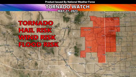 Tornado Watch Issued For Eastern New Mexico And Western Texas Today