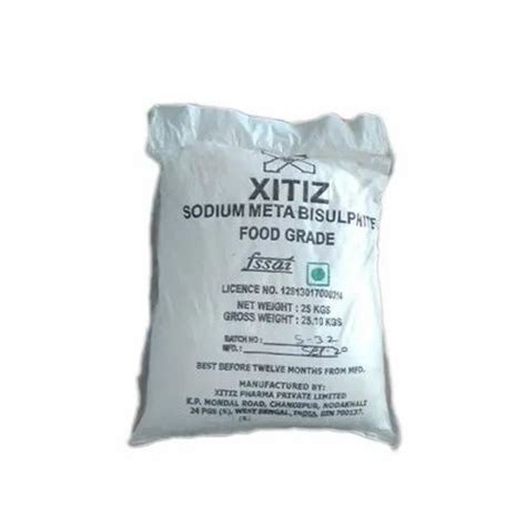 Sodium Metabisulfite 25kg Powder At Best Price In Kolkata ID