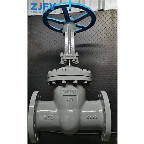 Pn40 DN200 Wcb Flange Connected Carbon Steel Gate Valve China Gate