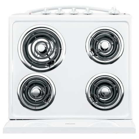 Hotpoint 24 In 4 Elements 3 Cu Ft Freestanding Electric Range White At