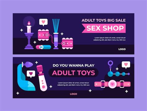 Free Vector Sex Toys Banner Design